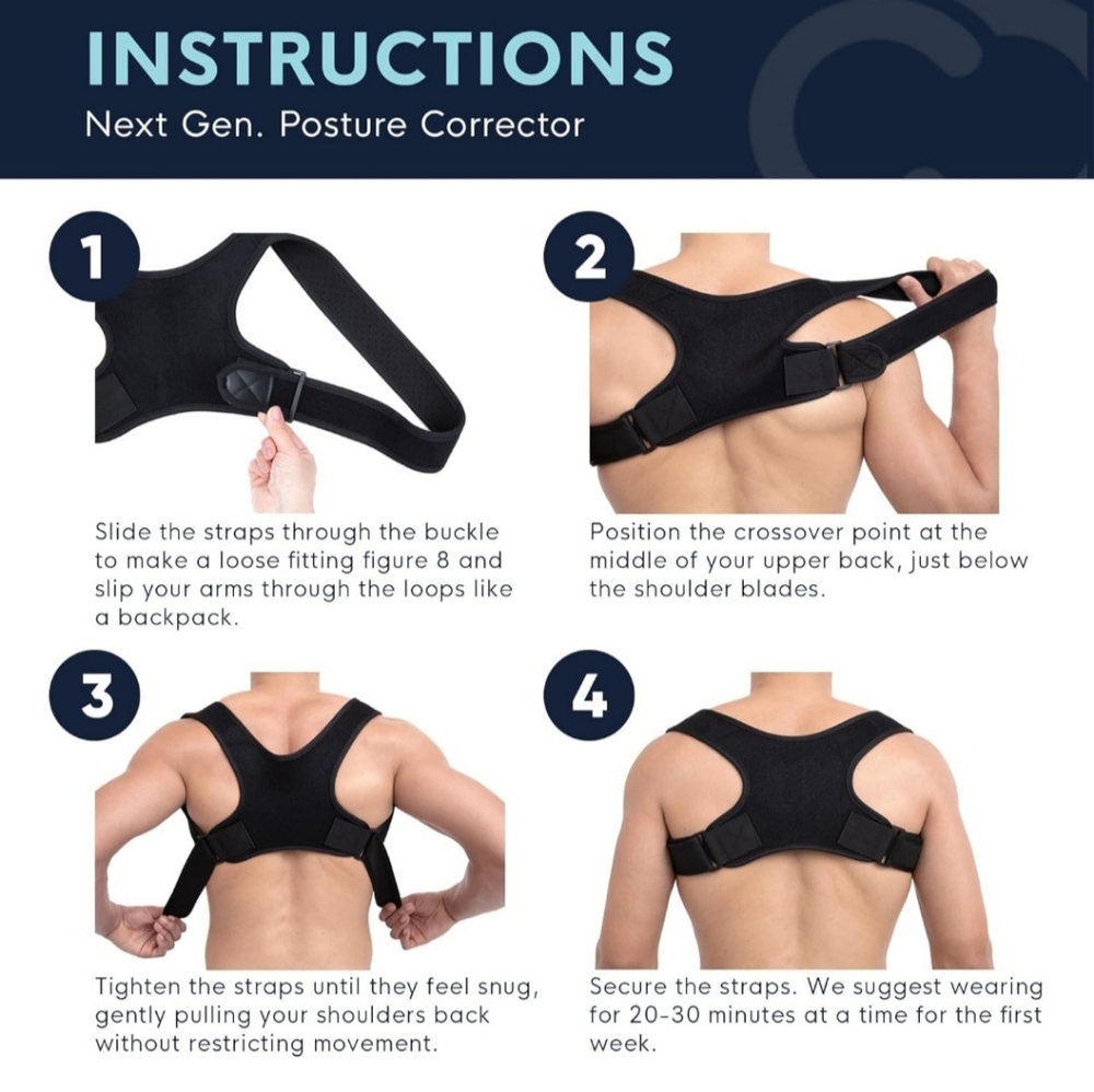 Copper Compression Posture Corrector for Men & Women (Brand New) - Picture 3 of 3